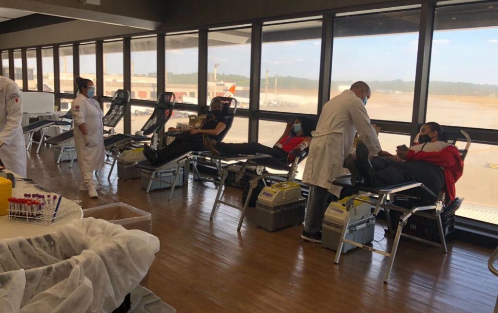 Aeroporto de Guarulhos oferece estacionamento gratuito em campanha de doação de sangue