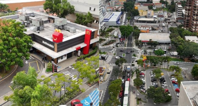 Mc Donald's, que fica no cruzamento da Paulo Faccini com a Tiradentes, pode ser demolido para virar estação de Metrô