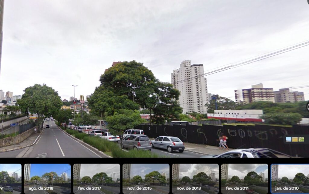 Como era terreno em 2010 onde vai funcionar o Hospital São Luiz, em Guarulhos