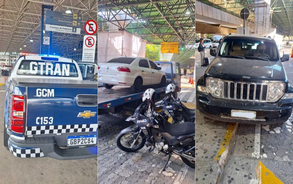 Motoristas de aplicativo protestam contra apreensões da GCM no Aeroporto de Guarulhos