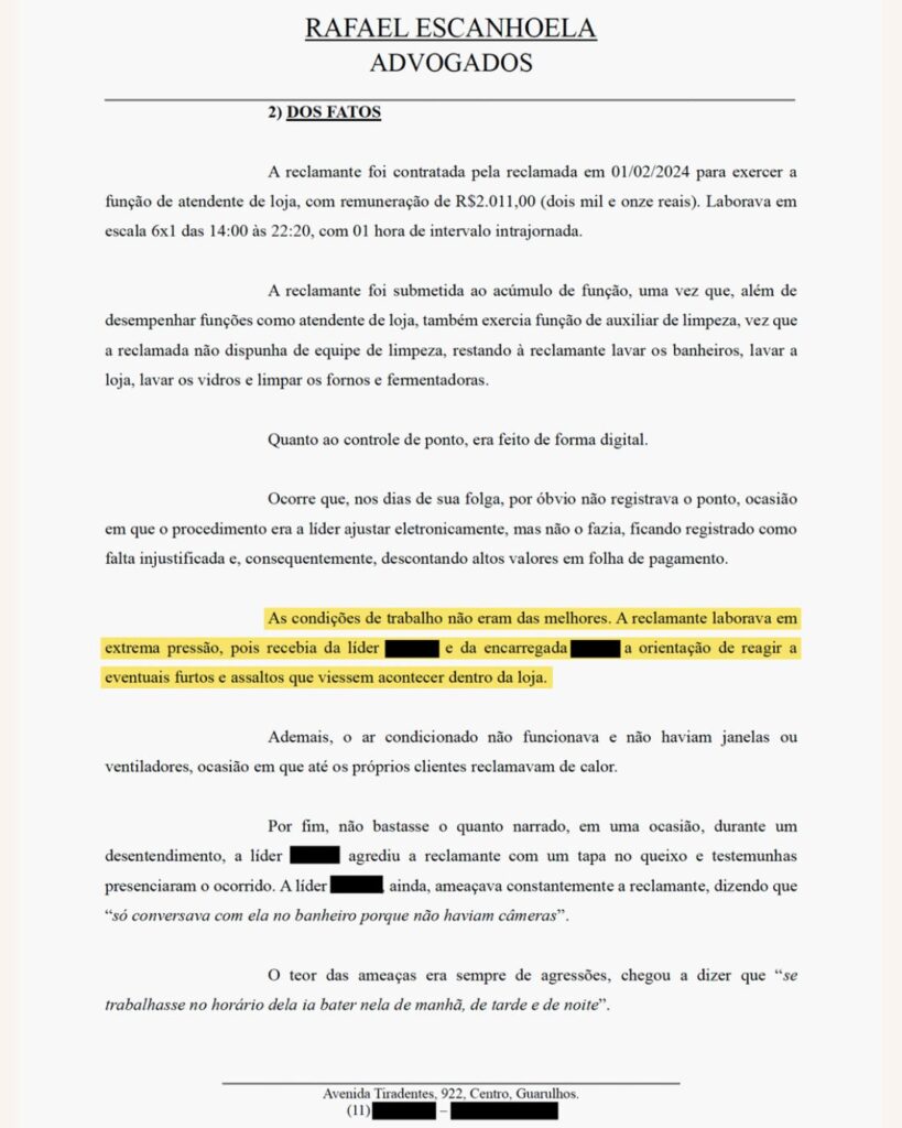 Processo denuncia trabalho precário nas lojas da Oxxo