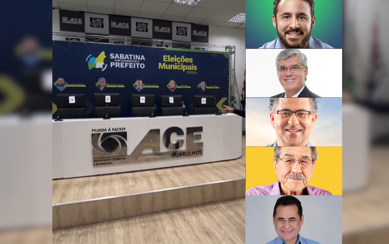 Onde assistir ao primeiro debate com os candidatos à Prefeitura de Guarulhos