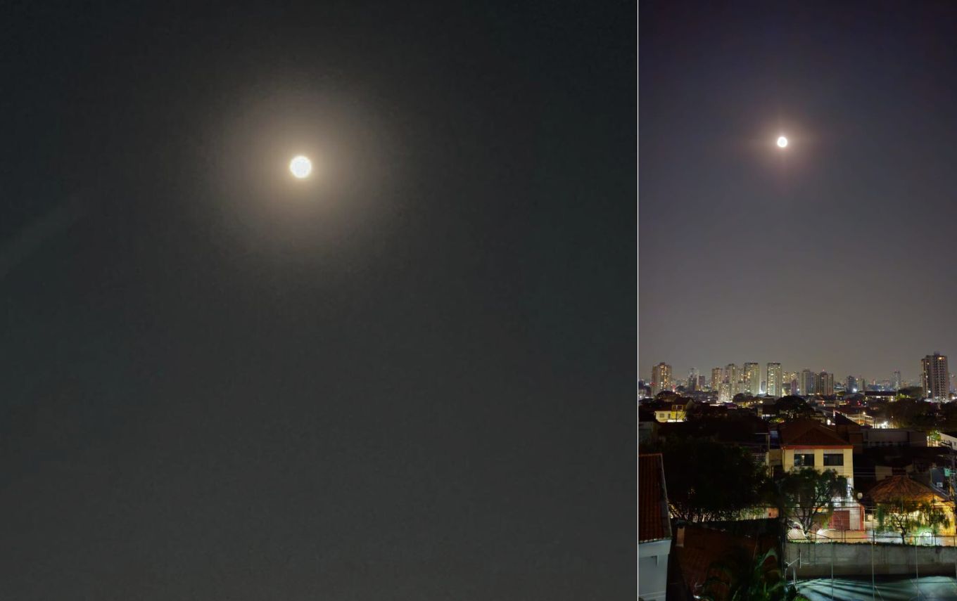 Primeira Superlua do ano aparece no céu de Guarulhos