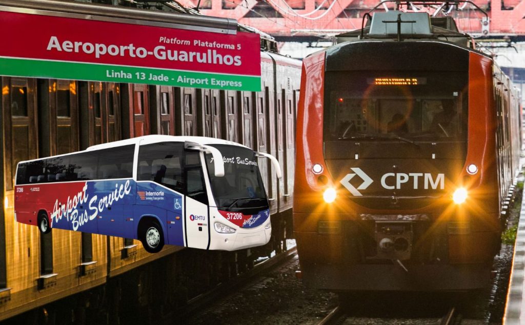 Trem expresso ou ônibus: qual é a melhor forma de chegar ao Aeroporto de Guarulhos sem carro?