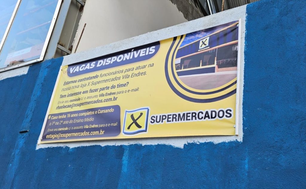 Em obras, novo X Supermercados perto do Internacional está contratando