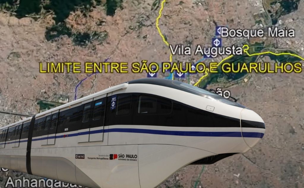 Linha 19-Celeste: Veja por onde vai passar o futuro Metrô de Guarulhos