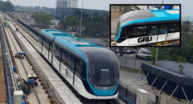 Aeromóvel do Aeroporto de Guarulhos vai conectar terminais ao sistema do transporte sobre trilhos de SP