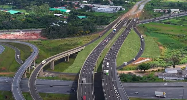 Projeção de como vai ficar o Rodoanel Norte, em Guarulhos, depois das obras prontas: terá free flow