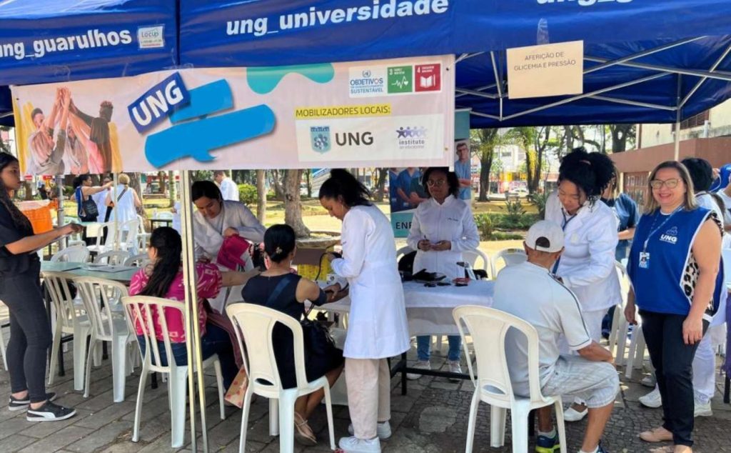 Universidade Guarulhos realiza ação de saúde gratuita no X Supermercados do Macedo